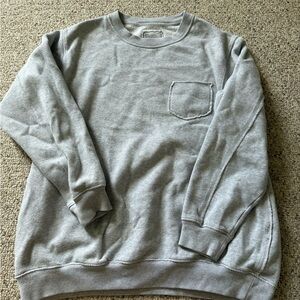 American Eagle Outfitters Light Gray Crewneck Sweater